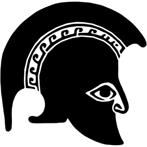 A5 'Griechischer Helm' Wandschablone/Vorlage (WS00032348) von Azeeda