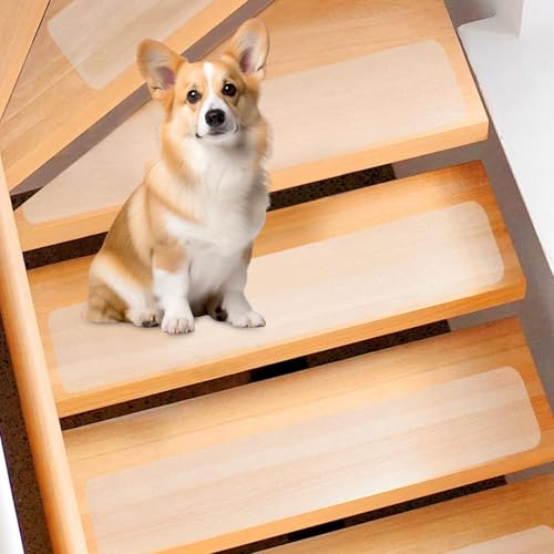 Azyvum 18 Stück Treppenstufen Matten Antirutschmatte, 10 x 60cm Transparent Stufenmatten Innen rutschfeste Klebeband für Holzstufen Set für Boden Rutschschutz selbstklebend Antirutsch Streifen Azyvum 18 Stück Treppenstufen Matten Antirutschmatte, 10 x 60cm Transparent Stufenmatten Innen rutschfeste Klebeband für Holzstufen Set für Boden Rutschschutz selbstklebend Antirutsch Streifen von Azyvum