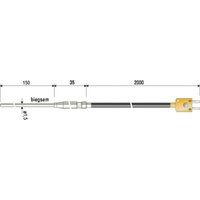 B + B Thermo-Technik 0625 1429-11 Tauchfühler -100 bis +1000 °C Fühler-Typ K von B+B THERMO-TECHNIK