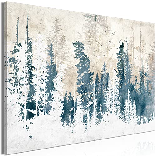 murando Akustikbild Wald Bilder Akustikschaum Hochleistungsschallabsorber Schallschutz Leinwand 1 tlg Wandbild Raumakustik Schalldämmung Forst Bäume Landschaft Natur c-A-10067-b-a von B&D XXL