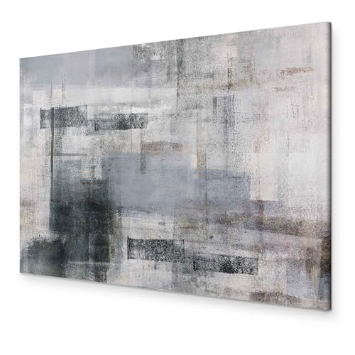 murando - Bilder Abstrakt 60x40 cm Vlies Leinwandbild 1 tlg Kunstdruck modern Wandbilder XXL Wanddekoration Design Wand Bild - beige grau wie gemalt a-A-0752-b-a von B&D XXL