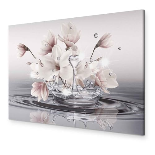 murando - Bilder Blumen Vlies Leinwandbild Kunstdruck modern Wandbilder XXL Wanddekoration Design Wand Bild - Magnolie Zen Spa Wasser b-C-0656-b-a von B&D XXL