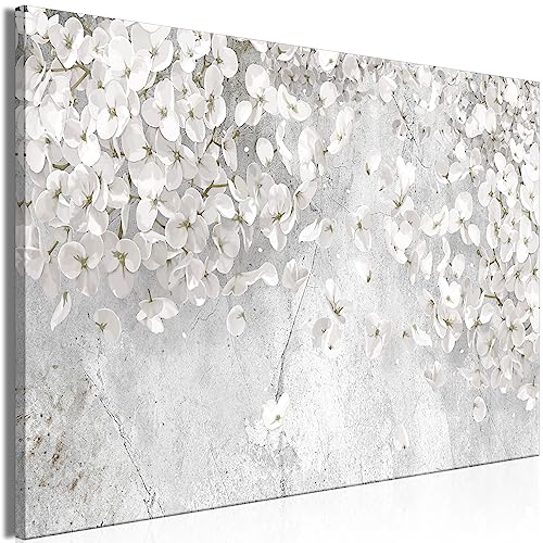 murando - Bilder Blumen 90x60 cm Leinwandbild 1 tlg Kunstdruck modern Wanbilder XXL Wanddekoration Design Wand Bild Blüte Natur Betonoptik b-C-1004-b-a von B&D XXL