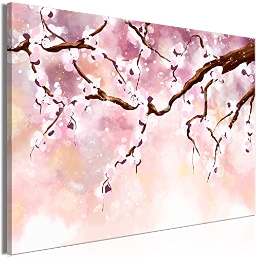 murando - Bilder Blumen Baum 120x80 cm Vlies Leinwandbild 1 tlg Kunstdruck modern Wandbilder XXL Wanddekoration Design Wand Bild - Japan Rosa Kirsche b-A-0862-b-a von B&D XXL