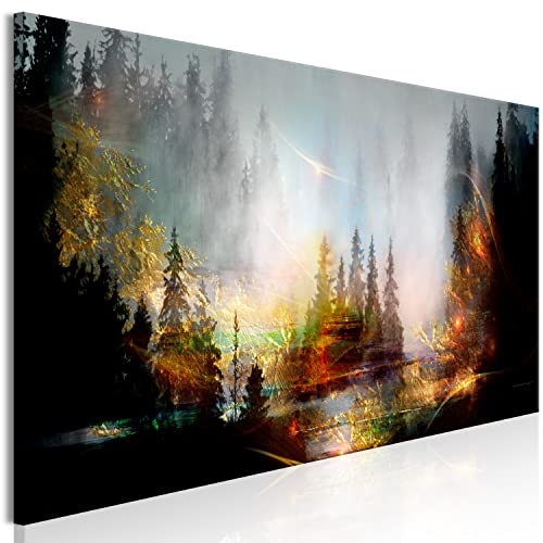 murando - Bilder Wald 150x50 cm Vlies Leinwandbild 1 tlg Kunstdruck modern Wandbilder XXL Wanddekoration Design Wand Bild Panoramabild Abstrakt Bäume c-C-10003-b-a von B&D XXL