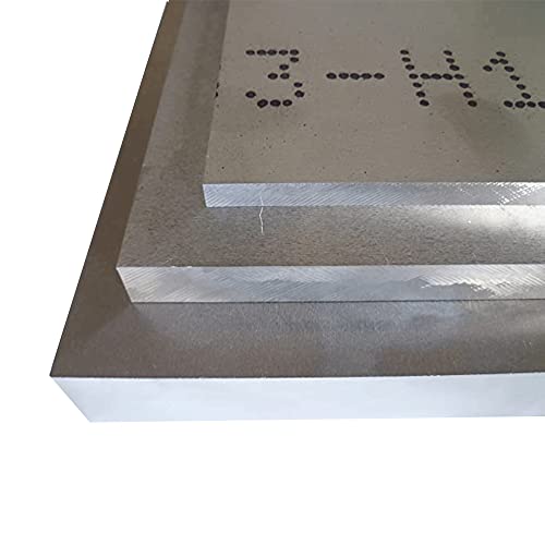 B&T Metall Aluminium Platte 6,0 mm stark AlMg4,5Mn F 28 (5083) Alu Blech gewalzt blank natur Zuschnitt auf Maß bis Größe 300 x 1000 mm (30 x 100 cm) von B&T Metall