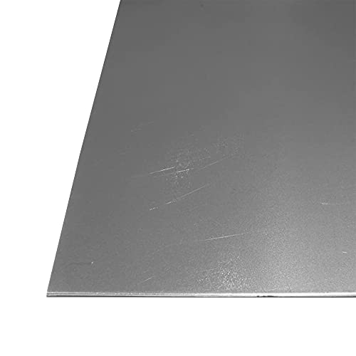 B&T Metall Stahl-Blech blank geölt St 1203 | 1,0mm stark | Feinblech DC01 im Zuschnitt Größe 50 x 100 cm (500 x 1000 mm) von B&T Metall