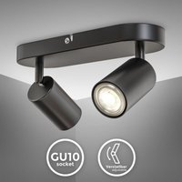 LED Spotleuchte schwenkbar Retro Schwarz GU10 Deckenlampe Flur Schlafzimmer Spot - 10 von B.K.LICHT