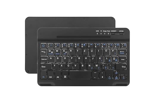 B2Bworkplace Bluetooth Tastatur kompatibel mit Samsung Galaxy Tab Active 3 und Active 5 - kleine 8 Zoll Größe von B2Bworkplace