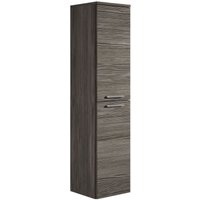 Badezimmer Badschrank Saturnus 130cm Grau Eiche - Regal Schrank Hochschrank Schrank Möbel - Grau eiche von BADPLAATS