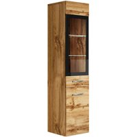 Badezimmer Schrank Rio 131 cm Eiche – Regal Schrank Hochschrank Schrank Möbel Badschrank - Eiche von BADPLAATS