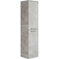 Badezimmer Badschrank Saturnus 130cm Grau - Regal Schrank Hochschrank Schrank Möbel - Beton grau von BADPLAATS