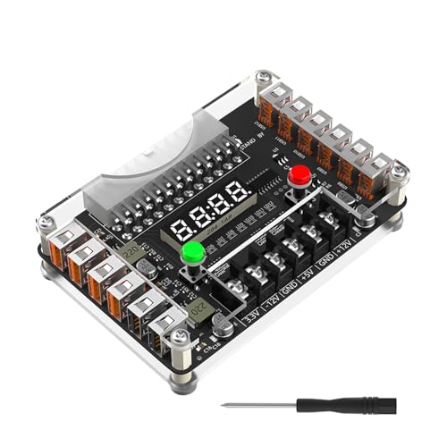 ATX24PIN Bis 12 USB Netzteil Break Out Board Und Acryl Fall Kits Einstellbare Spannungsknopf Stütze 3 3 V 5 V 12 V -12 V. ATX24PIN Bis 12 USB Netzteil Break Out Board Und Acryl Fall Kits Einstellbare Spannungsknopf Stütze 3 3 V 5 V 12 V -12 V. von BAHJKASD