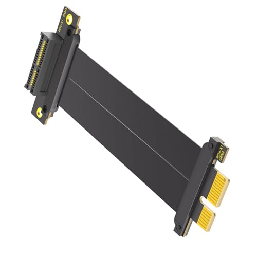 BAHJKASD 90 Grad Bis 180 Grad Rechtwinkliger PCIE4.0 1x GPU Verlängerungskabel PCIie4.0 1x Risers Kartenband Extender Wandler BAHJKASD 90 Grad Bis 180 Grad Rechtwinkliger PCIE4.0 1x GPU Verlängerungskabel PCIie4.0 1x Risers Kartenband Extender Wandler von BAHJKASD