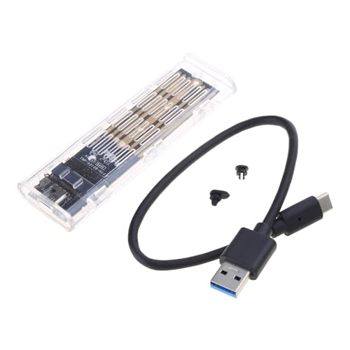 BAHJKASD Portable M.2 NVMe SSD Case Shell USB 3.2 Gen2x2 TypeC Festplattenbox NVME/NGFF Portocols Für M.2 NVMe SSD Box BAHJKASD Portable M.2 NVMe SSD Case Shell USB 3.2 Gen2x2 TypeC Festplattenbox NVME/NGFF Portocols Für M.2 NVMe SSD Box von BAHJKASD