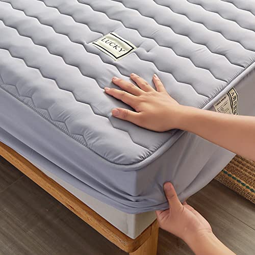 BAJIN bettlaken spannbettlaken boxspringbett warm 100x190cm+30cm Tagesdecken, mit Baumwolle, sehr dick und weich, vergleichbar mit Topper, von BAJIN