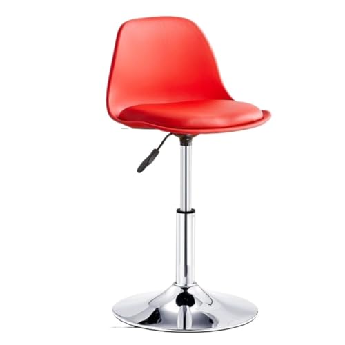 BAOSHUPINGY Bar StüHle Barstuhl, Moderner, Minimalistischer Barstuhl, Kassierer, Rezeption, Hebestuhl, Heimstuhl, Hoher Hocker, Barhocker Bar Chair (Color : Red, Size : A) von BAOSHUPINGY