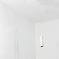 Minimalistische Pendelleuchte mit Kabel und Stecker "Rim" - GU10 - Weiß von BARCELONA LED