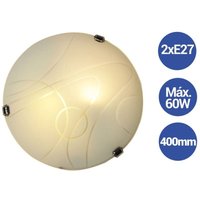 Barcelona Led - Deckenleuchte Ø400mm vetro Luna Piena 2xE27 von BARCELONA LED