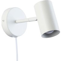 Barcelona Led - Verstellbare Wandleuchte "Ben" mit Kabel und Stecker - E27 - Weiß von BARCELONA LED