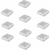 10x Pfostenkappe verzinkt 91 mm Pyramide Abdeckkappe für Pfosten 9 x 9 cm von BAUMARKTPLUS