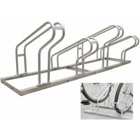 Baumarktplus - Fahrradständer für 4 Fahrräder 140x36cm Tief-Hochstellung 2x2 feuerverzinkt variabel aufstellbar von BAUMARKTPLUS