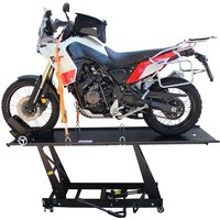 Baumarktplus - Motorradhebebühne hydraulisch 450 kg Extra-Breit 67,5 cm Montagebühne Montagerampe Heber schwarz von BAUMARKTPLUS