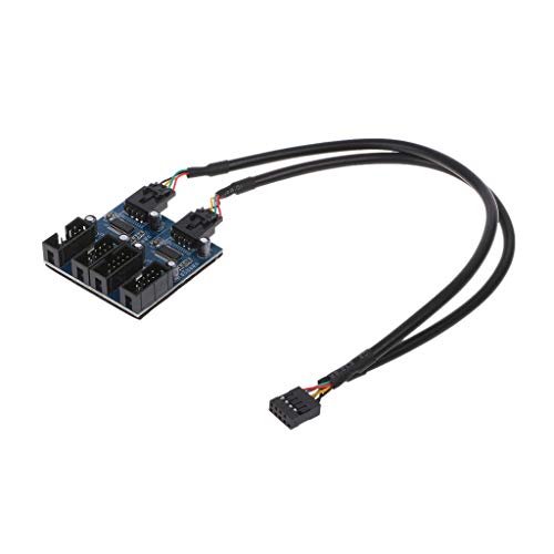 1 Bis 4 PC Gehäuse Interner 9-poliger USB 2.0-Splitter PCB Chipsatz Erweiterter Extender USB 2.0-Erweiterungs Motherboard von BAYORE