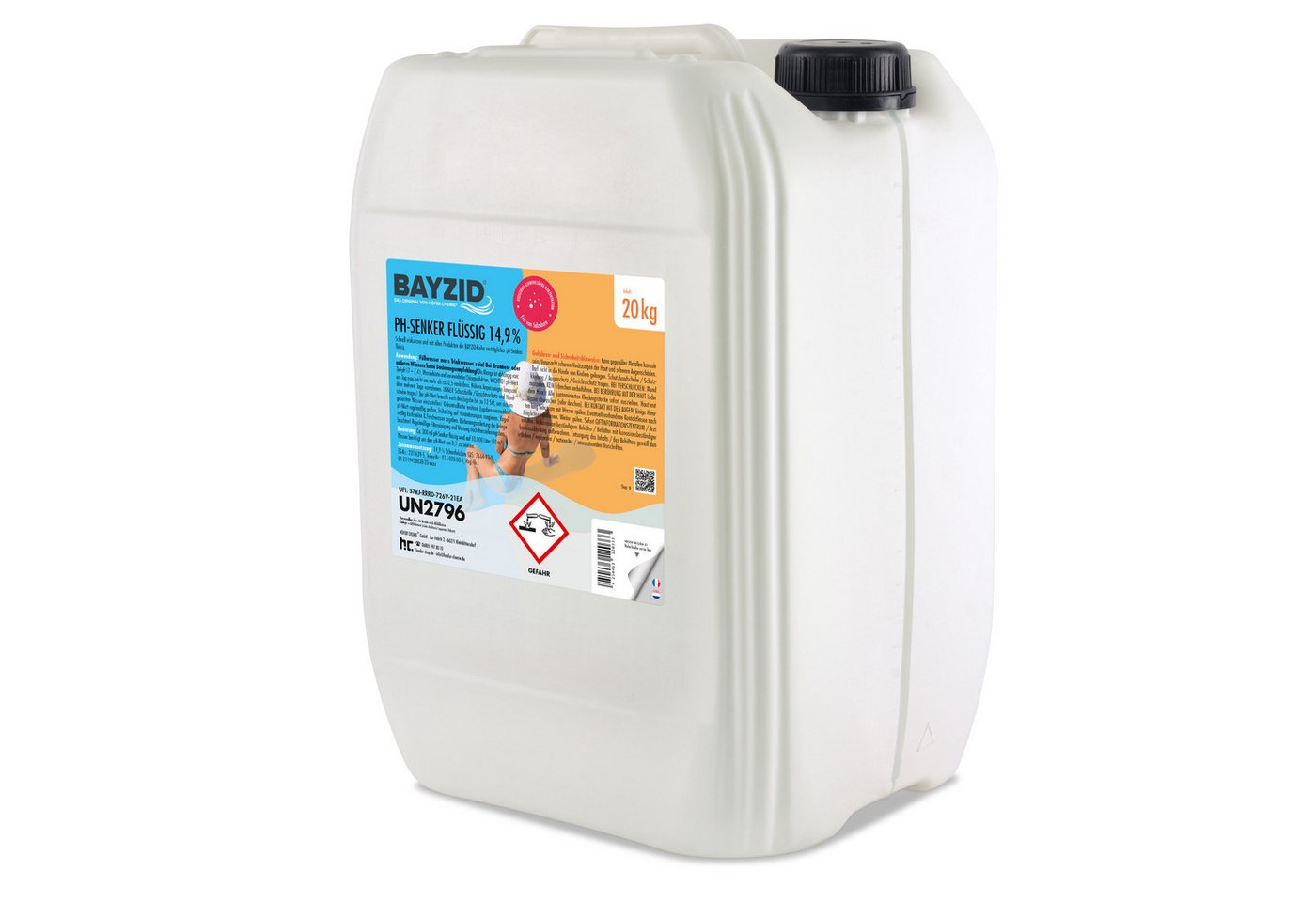 BAYZID Poolpflege 20 kg BAYZID® pH Minus flüssig 14,9% von BAYZID