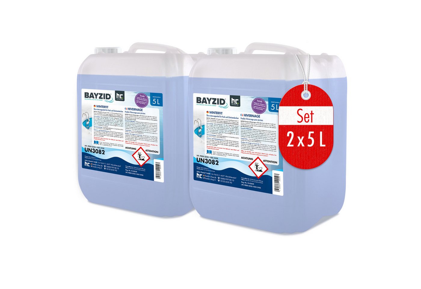 BAYZID Poolpflege 2x 5 L BAYZID® Winterfit Überwinterungsmittel von BAYZID