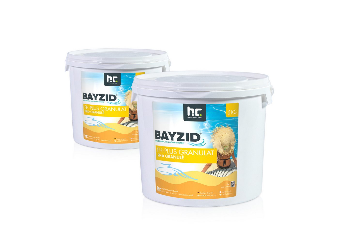BAYZID Poolpflege 2x 5 kg BAYZID® pH Plus Granulat für den Pool von BAYZID
