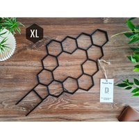 Honeycomb Indoor Zimmerpflanzen-Spare, Zimmerpflanzenpfahl, Spalier Für Kletterpflanzen, Xl-Größe, Schwarzes Spalier, 3D Gedruckt von BB3DesignShop