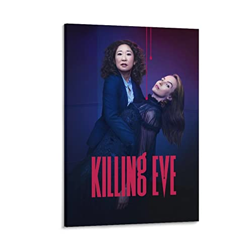 BBZL Killing Eve TV-Serie Poster Leinwand Kunst Dekoratives Gemälde Bild Druck Modern Familie Junge Mädchen Schlafzimmer Wohnzimmer Dekoration Wanddekoration Poster 20 x 30 cm von BBZL