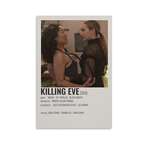 BBZL Killing Eve TV-Serie Poster Leinwand Kunst Dekoratives Gemälde Bild Druck Modern Familie Junge Mädchen Schlafzimmer Wohnzimmer Dekoration Wanddekoration Poster 30 x 45 cm von BBZL