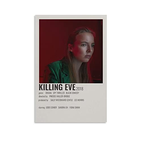 BBZL Killing Eve TV-Serie Poster Leinwand Kunst Dekoratives Gemälde Bild Druck Modern Familie Junge Mädchen Schlafzimmer Wohnzimmer Dekoration Wanddekoration Poster 50 x 75 cm von BBZL