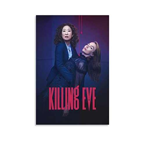 BBZL Killing Eve TV-Serie Poster Leinwand Kunst Dekoratives Gemälde Bild Druck Modern Familie Junge Mädchen Schlafzimmer Wohnzimmer Dekoration Wanddekoration Poster 50 x 75 cm von BBZL