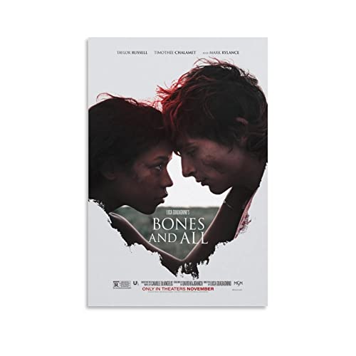 Filmposter "Bones And All" auf Leinwand, dekoratives Gemälde, Bilddruck, modern, Familie, Junge, Mädchen, Schlafzimmer, Wohnzimmer, Dekoration, Poster, 30 x 45 cm von BBZL