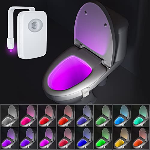 BEAN LIEVE 32 Farben Toiletten-LED-Licht - Toilettenlicht in der Toilette, Toilettensitzlicht mit bewegungsaktivierter und wasserdichter Funktion, Badezimmer-Nachtlicht von BEAN LIEVE