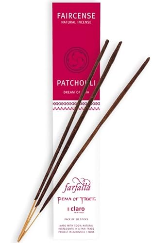 Farfalla Premium Bio Räucherstäbchen aus Tibet 10 Stück Natürliche Inhaltsstoffe Handgerollte Räucherwerke Faircense Incense Raumduft Indische Tratdition mit Bambusstab von BEEMEN