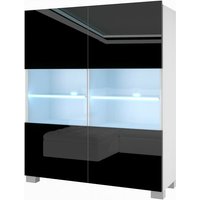 Kommode Sideboard Wohnzimmer Schlafzimmer Schrank Hochschrank mit LED-Leuchten Super-Soft-Touch-System zum sanften Schließen Aller Scharniere von BELINI
