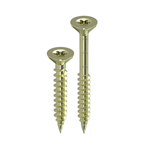 Belko Spanplattenschrauben mit Senkkopf 3,0 x 25-1000 Stk., vollgewinde, JD-79, gelb verzinkt, Torx, Universalschraube, Holzschraube Belko Spanplattenschrauben mit Senkkopf 3,0 x 25-1000 Stk., vollgewinde, JD-79, gelb verzinkt, Torx, Universalschraube, Holzschraube von BELKO
