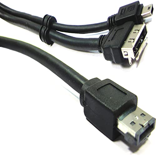 BeMatik - Kabel-oder eSATA + USB eSATAp (M/MiniUSB5pin-BM + eSATA-H) 0,5 m von BEMATIK.COM