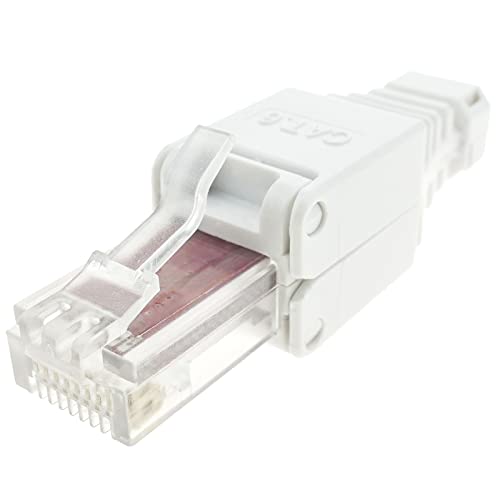 BeMatik - UTP Anschluss Cat.6 RJ45 männlich mit automatischem Crimp von BEMATIK.COM