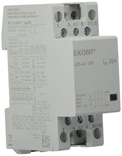 Installationsschütz 25A VM 4-pol, 4 Schliesser, 230V geräuschlos von BENEDICT