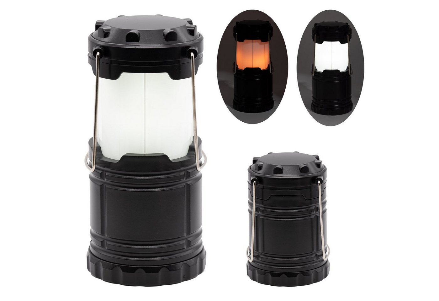 BENSON Taschenlampe 2in1 LED Campinglampe Zelt Lampe Leuchte Laterne, Garten, Batterie, Flammen, Effekt von BENSON