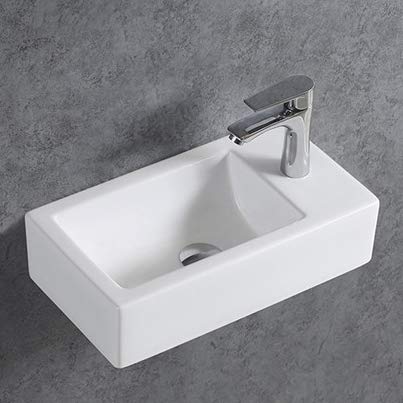 BERNSTEIN Wandwaschbecken aus Keramik KW302 - Ideal für Gäste-WCs - 45,5 x 25 x 12 cm - Waschbecken mit Ablagefläche Rechts - 5 Jahre Garantie - Handwaschbecken in Weiß glänzend BERNSTEIN Wandwaschbecken aus Keramik KW302 - Ideal für Gäste-WCs - 45,5 x 25 x 12 cm - Waschbecken mit Ablagefläche Rechts - 5 Jahre Garantie - Handwaschbecken in Weiß glänzend von BERNSTEIN