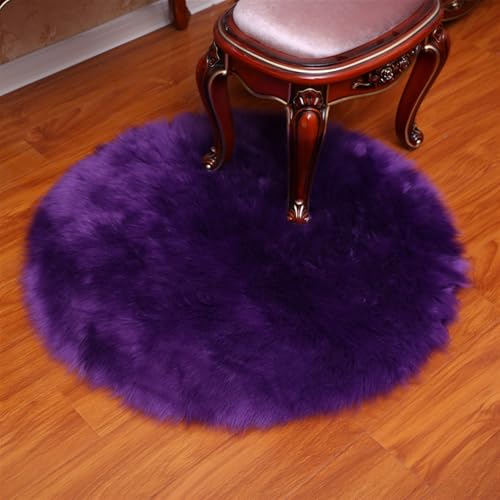 BESTORI 100 cm Rund Teppich Flauschig Weich Wohnzimmerteppich waschbarer Küchenteppich Shaggy Bettvorleger Moderner Matte für Schlafzimmer Flur, Lila BESTORI 100 cm Rund Teppich Flauschig Weich Wohnzimmerteppich waschbarer Küchenteppich Shaggy Bettvorleger Moderner Matte für Schlafzimmer Flur, Lila von BESTORI