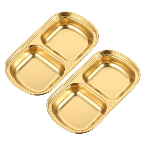 BESTYASH 2 Stück Teiliges Gewürzschälchen aus Doppelte Fächer Sauce Dish Robust Langlebig Glatt ohne Grate für Saucen Dips und Vorspeisen zu Hause Hotel Restaurant Catering BESTYASH 2 Stück Teiliges Gewürzschälchen aus Doppelte Fächer Sauce Dish Robust Langlebig Glatt ohne Grate für Saucen Dips und Vorspeisen zu Hause Hotel Restaurant Catering von BESTYASH