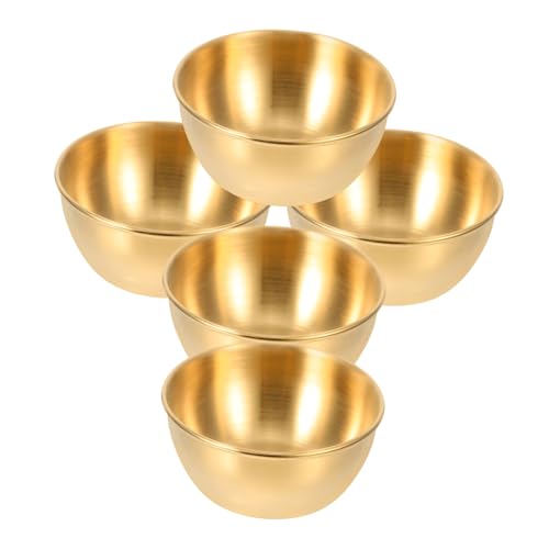 BESTYASH 5 Stück Teiliges Kleine Gewürzschalen aus Runde Schälchen für Dips und Fingerfood Langlebige und Sichere Servierteller für Buffet Restaurant und Zuhause BESTYASH 5 Stück Teiliges Kleine Gewürzschalen aus Runde Schälchen für Dips und Fingerfood Langlebige und Sichere Servierteller für Buffet Restaurant und Zuhause von BESTYASH