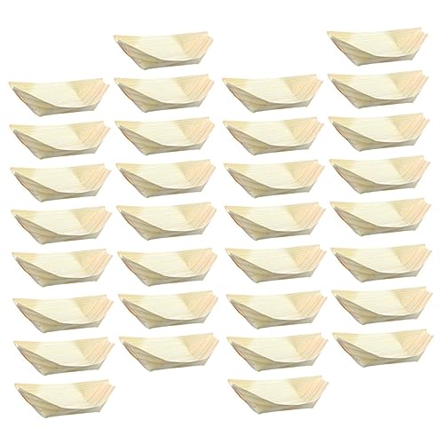 BESTYASH 50 Stück Teiliges Mini Sushi Boot aus Holz Kleine Snackschalen Bootsform Dekorative Sushi Halter Praktische Servierschalen für Snacks und Dessert BESTYASH 50 Stück Teiliges Mini Sushi Boot aus Holz Kleine Snackschalen Bootsform Dekorative Sushi Halter Praktische Servierschalen für Snacks und Dessert von BESTYASH